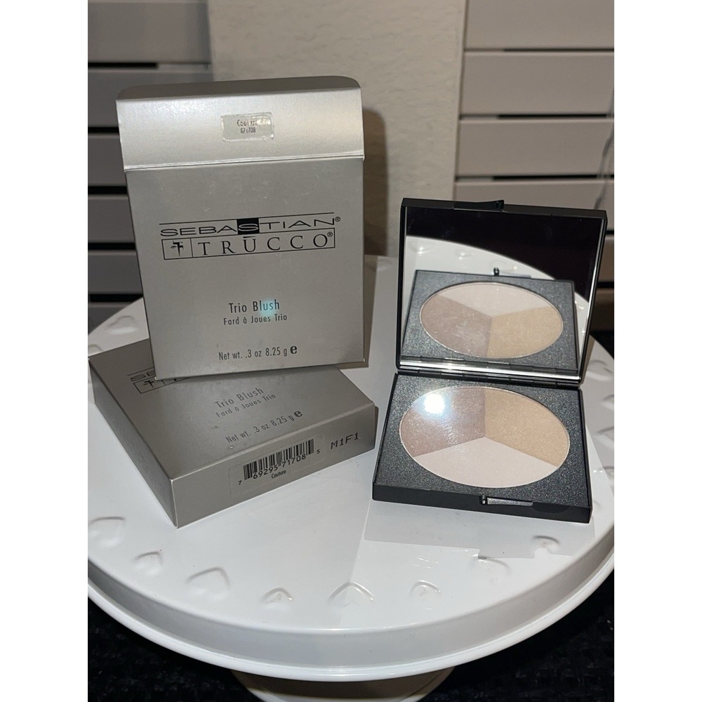Sebastian Trucco Trio Blush‎ "Couture" Bundle Of 2 Blush Makeup New In Box